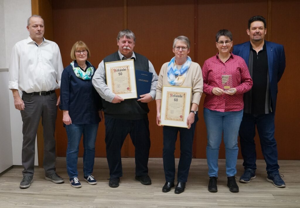 31.01.2025 – Jubilarehrung bei der Mitgliederversammlung