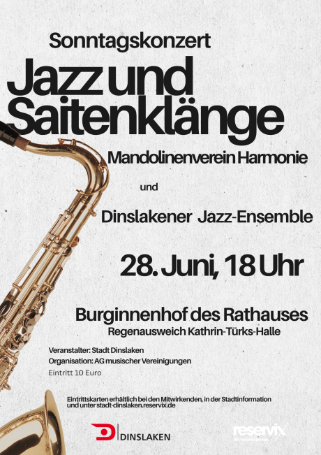 28.06.2026: Konzert „Jazz und Saitenklänge“